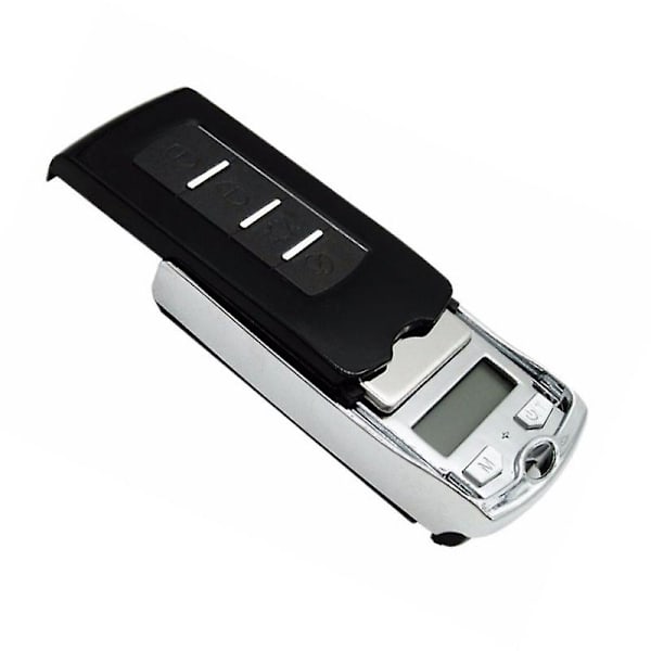 Mini Bærbar Gram Vektskala 200g/0.01g Mini Digital Lommevekt Bilnøkkelform Elektronisk Vektskala Med [kk] B