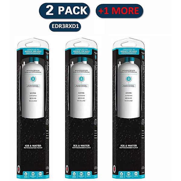3-pack everydrop by Whirlpool Ice Water Refrigerator Filter 3, EDR3RXD1