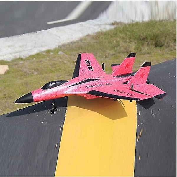 Su 35 Rc Fly Fjernbetjening Flyvemaskine Controller Su-35 Jagerfly Model Fly Børn[D] Red