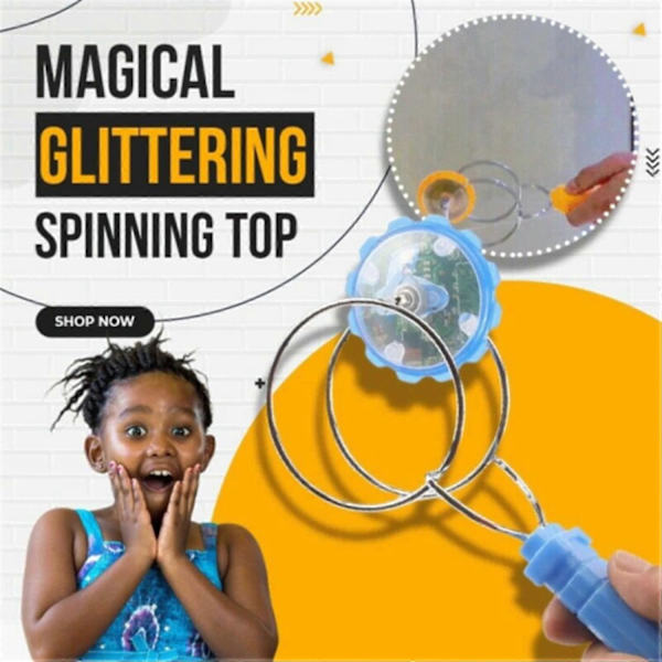 Snurrande Topp Gyro Hjul Handdriven Magisk Glittrande Snurrande Topp Färg LED, Magnetisk Gravitationstrotsande Leksak