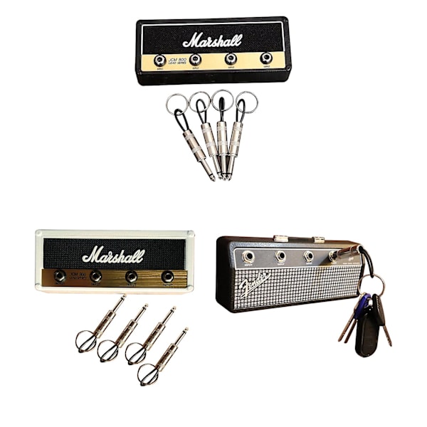 Musikk Jack Rack Nøkkelholder - Gitaristens Nøkkelorganisator, 100% Helt Ny