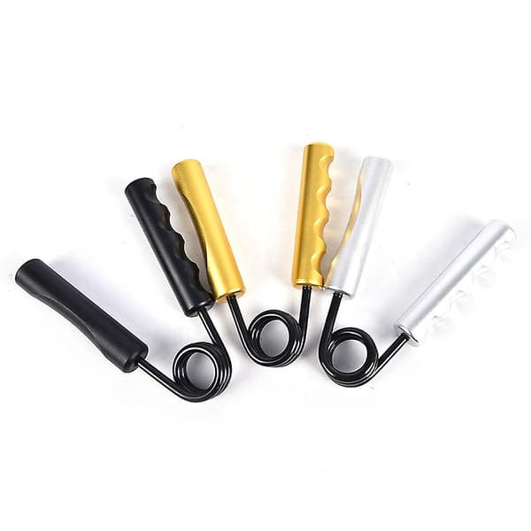 100lb Stål Tungt Styrketräningsgrepp Handgrepp Underarm Handledsgrepp[D] Black