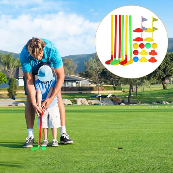 Pædagogisk Golflegetøj Golfsæt i Plastik til Børn, 2 Sæt[D]