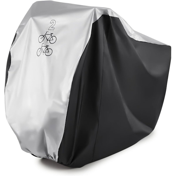 Sykkeltrekk for 2 sykler 190T Nylon Vanntett Sykkeltrekk Dobbelt 2 Sykkel Sykkel Scooter