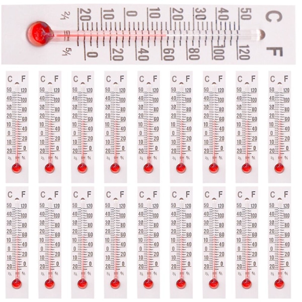 25 st miniatyrtemperaturmätare mini termometer miniatyrtillbehör dekorationer As Shown 5X1.1X0.5CM