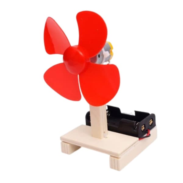 2x DIY Elektrisk Ventilator Model Videnskabslegetøj Fysikeksperiment Studenter Håndsamling[D]