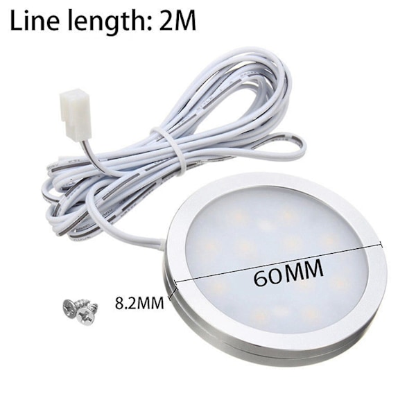 2x 12V LED-lampa för husbil, husvagn, båt - Taklampa, nedåtriktad, varmvit