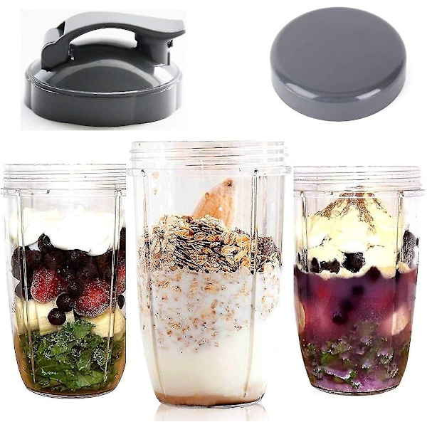 Nutribullet Återförslutningsbara & Flip Top-lock - Håll Färskan Låst