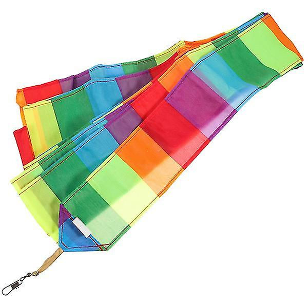 Värikäs leija pitkä häntä leija pääty nauha leija lisävaruste streamer tee-se-itse leija nauha koriste [D] As Shown 1500X8cm