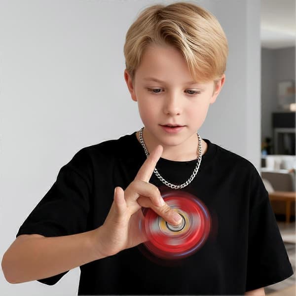 Dekompresjon Finger Top Fidget Spinner Leker[D] Blue