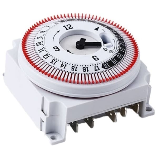 250V mekanisk timer, 15 min 24t påminnelse, energisparende kontroller 0.05