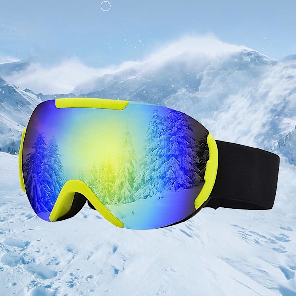 Vinter utomhus skid- och snowboardglasögon UV-skyddsglasögon Red