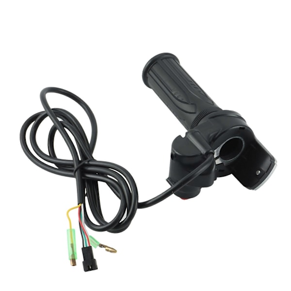36V Sähköpolkupyörän skootterin nopeuskaasukahva LCD-näytöllä ja kytkimellä EBike Twist Throttle Accelerator -ohjaustangon kahva [D] Black