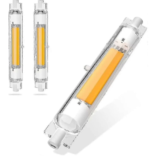 R7s 118mm LED-pære 30W Dimbar, Energibesparende COB tilsvarende J118mm 300W Halogenlampe, Varmt Hvit 3000K, Ingen Flimmer, 3000lm, 360° Strålebelysning