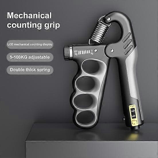 Grip Strength Trainer 5-100kg Justerbar Håndgrepstrener[D] grey