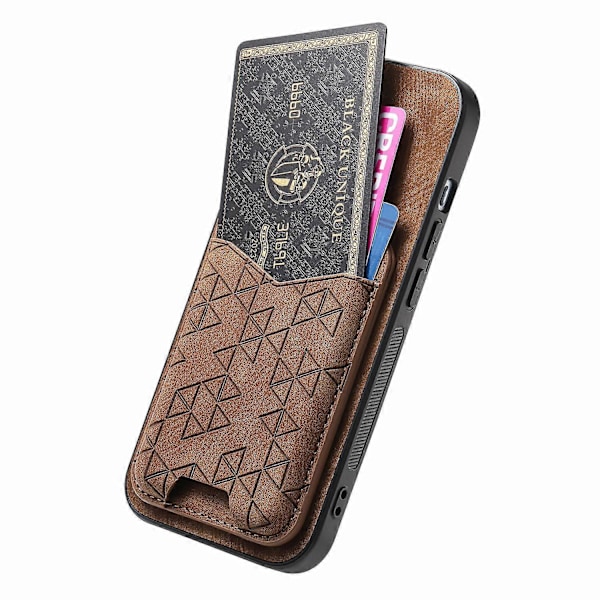 Til Nothing Phone (2a) Etui med Præget Mønster, Kortholder, Støttefod, Læder Bagcover [D] Multicolor Style F