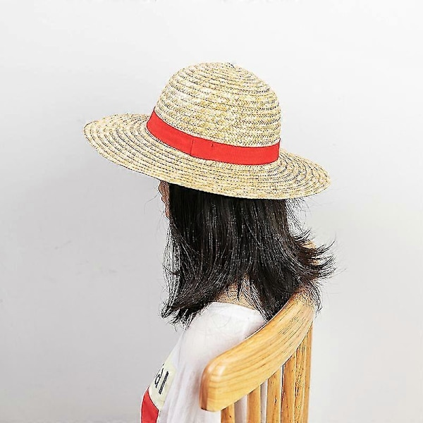 One Piece Luffy Cosplay Stråhat[D] 31cm