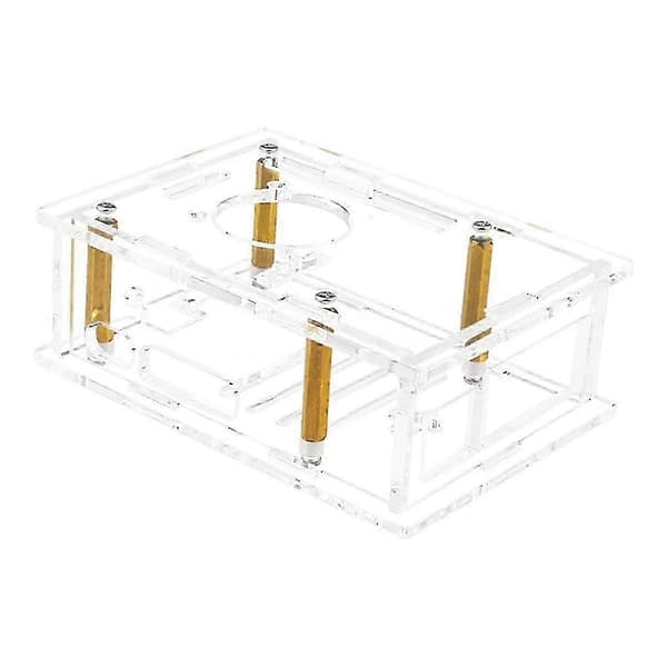 Akryl Etui Transparent Etui til Pi 5 B[D] Transparent