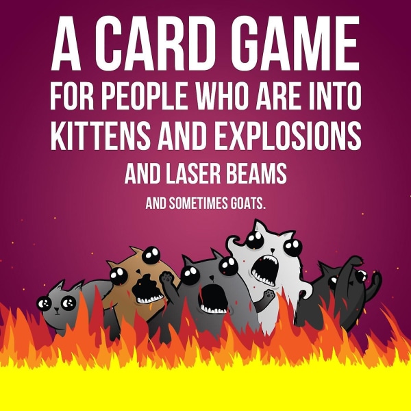 Exploding Kittens Party Pack Kortspel för vuxna Tonåringar och barn, Roliga familjespel - ett ryskt roulettekortspel [kk]