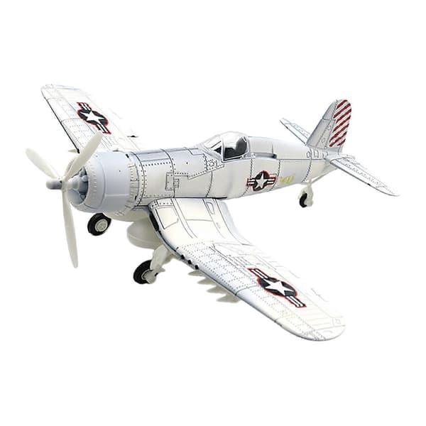 1:48 Fighter Byggesæt Ornament Let at samle DIY Fly Håndværk[D] white
