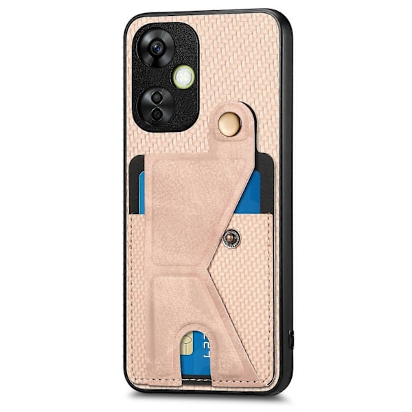 Carbonfiber Lommebok Telefonveske For Oneplus Nord CE 3 Lite Khaki