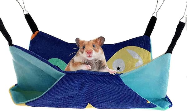 Dubbellagers hängmatta i canvas för hamster[D]