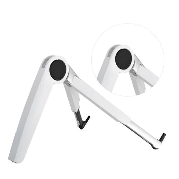 Justerbart Tabletställ Vikbar Lättviktsdesign För Laptop Och Tablet Resevänlig 1Set[D] White 20X5CM