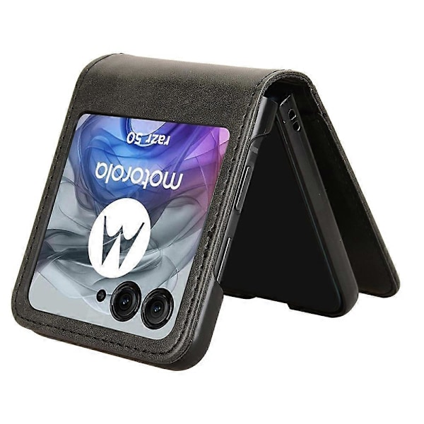 Motorola Razr 50 5G Lompakkokotelo Iskunkestävä Nahkainen Puhelinkuori [D] Multicolor Style D