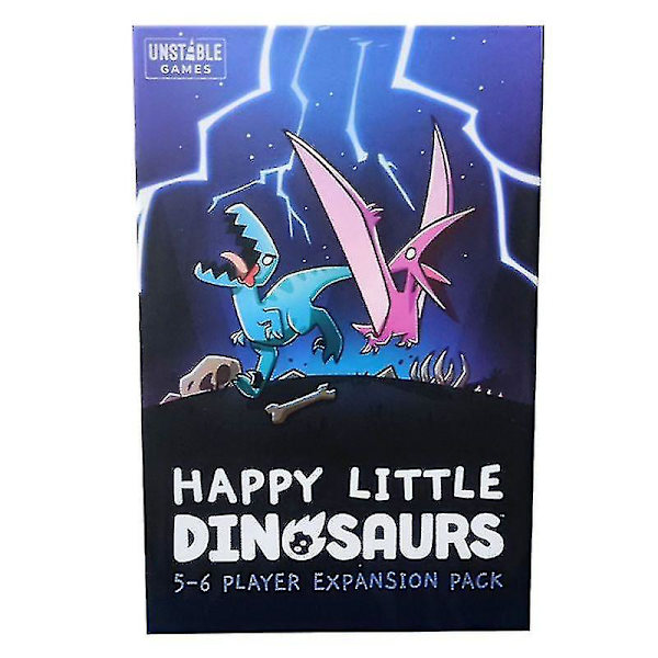 Englanninkielinen versio Happy Little Dinosaurs Happy Little Dinosaur -laajennuslautapeli korttistrategiapeli