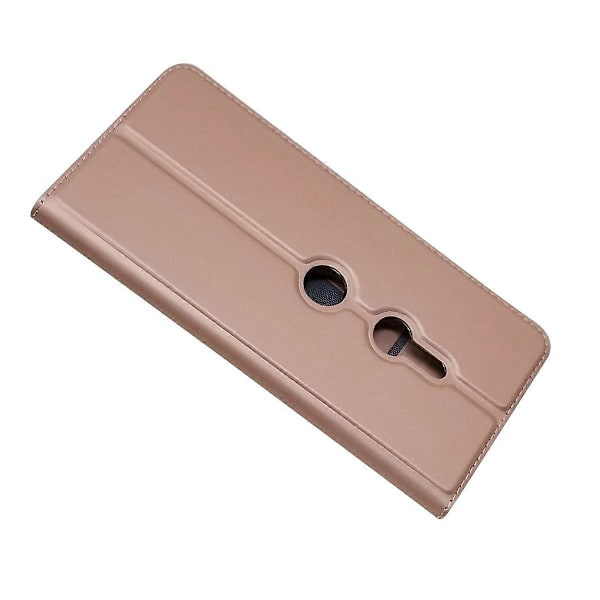 Automaattisesti imeytyvä nahkakotelo jalustalla ja korttipaikalla Sony Xperia XZ3:lle [D] Multicolor Style B