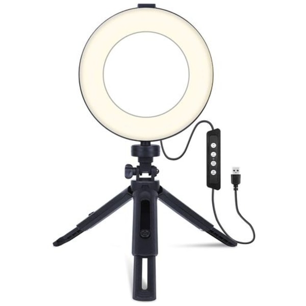 Ring Light Selfie Ring Light med stativ dimbar skjønnhet skrivebord ring light for