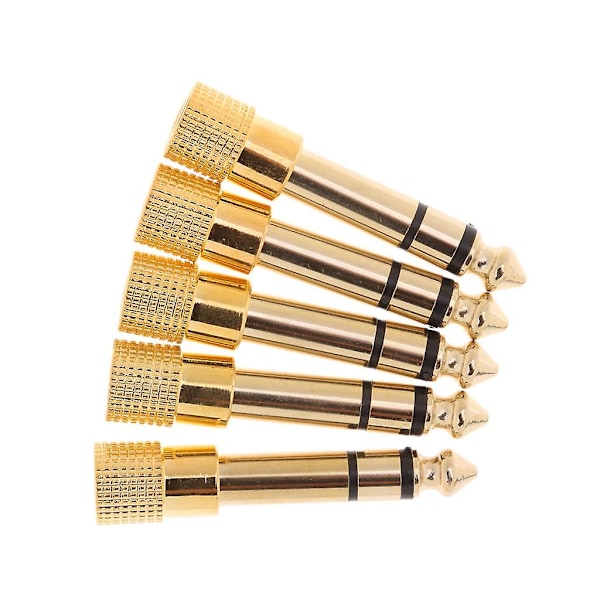 6,3 mm 1/4\" Hannkontakt til 3,5 mm 1/8\" Hunnkontakt Stereo Audio Adapter