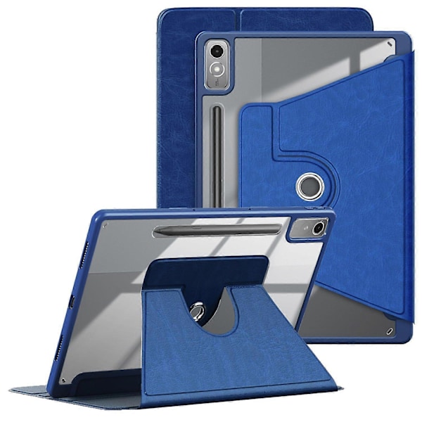 Fodral för Lenovo Tab P12 TB371FC Läder+Akryl+TPU Stativ Tabletskydd med Auto Väcka/Sova