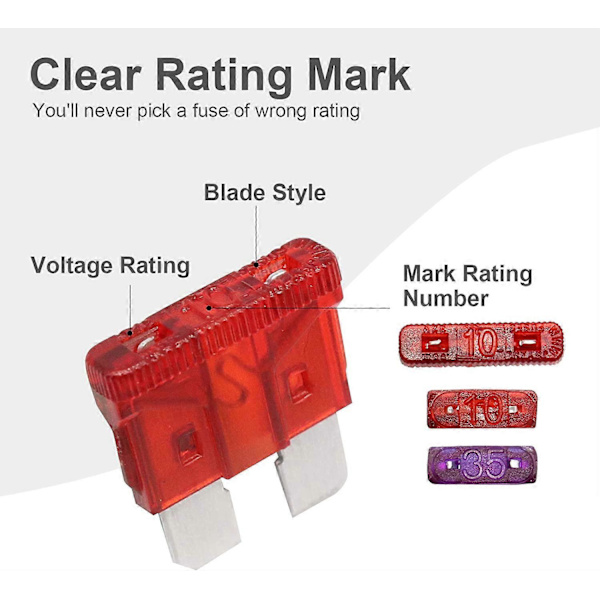 272 stk. - Bilsikringssortiment, sikringer - Standard & Mini Lav Profil (2A/5A/10A/15A/20A/25A/30A/35A) [D]