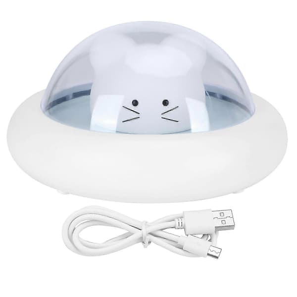 2026 Mini Nattlampa USB-Laddning LED Tecknad Skrivbordslampa med Touch-Sensor för Sovrum[D]