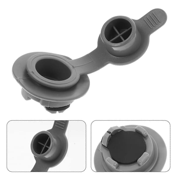Oppblåsbar pumpeadapter luftventil for pålitelig forsegling grå PVC[WSY]