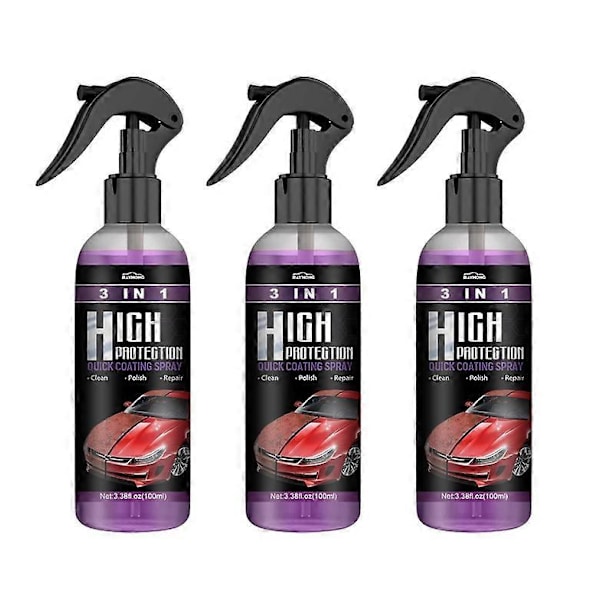 1-3KPL 100ml Auton Keraaminen Pinnoitesuihke 100ml Auto Nano Keraaminen Pinnoite Kiillotussuihke Vaha Korkea Suoja Auton Maalin Naarmujen Korjaus[D] 3PCS