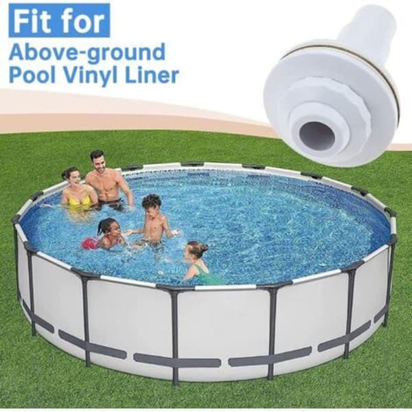 Poolreturmunstycke, sugmunstycke med 38/32 mm slanganslutning, poolreturmunstycke, poolsugmunstycke, simmi（D）