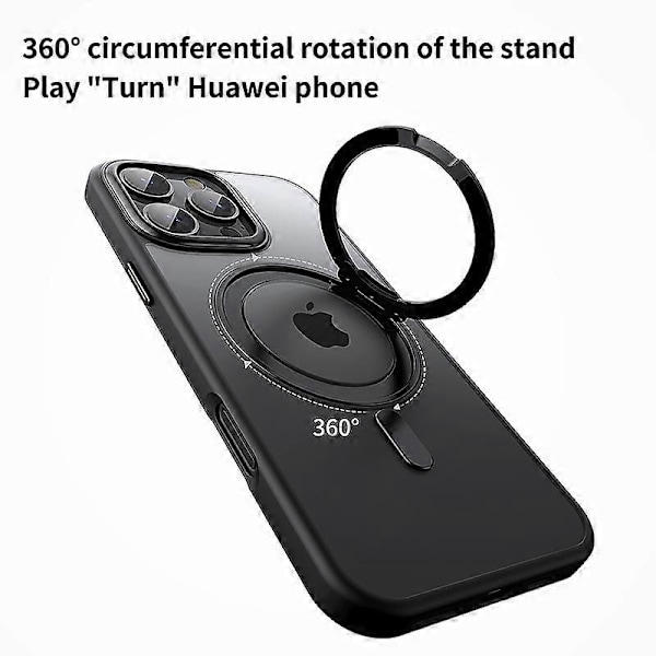 iPhone 16 Pro -kuori, yhteensopiva MagSafe-jalustan kanssa, hybridipuhelinkotelo [D] Dark Blue