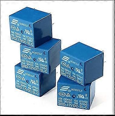 12V DC Strömrelä Srd-12Vdc-Sl-C T73-12V 5Pin PCB Typ I Lager[D]