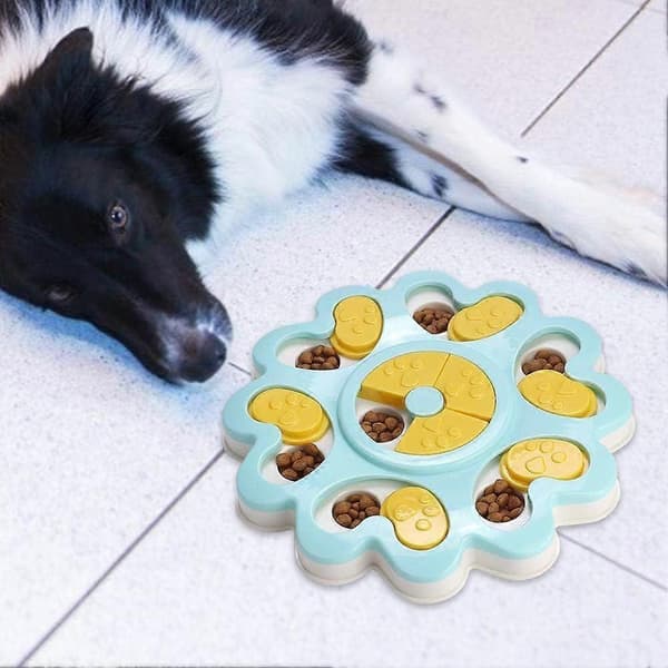 Hunde Foder Legetøj Pædagogisk Læringslegetøj Innovativ Interaktivt Puzzle Hunde Foderautomat (Grøn)[D]