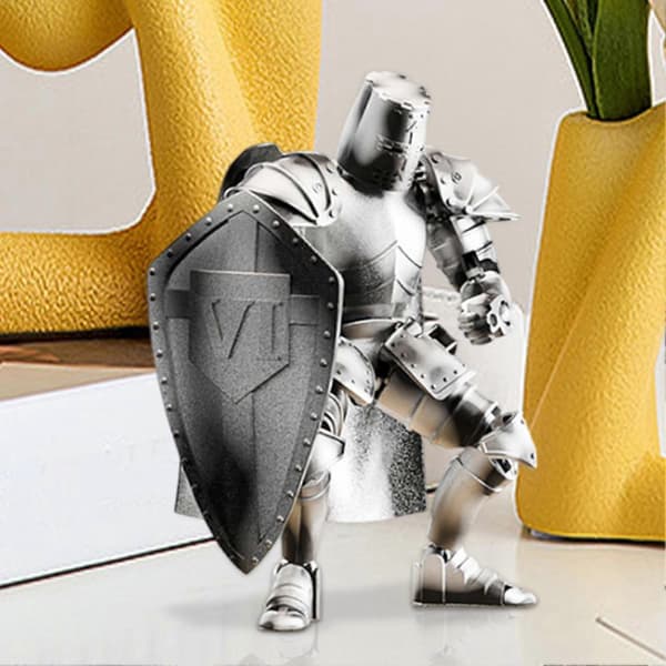 Actionfigur Flerledad Medeltida Riddare Helkroppsmodell Flexibel Staty Rörlig Figur med 360 Grader (D) B
