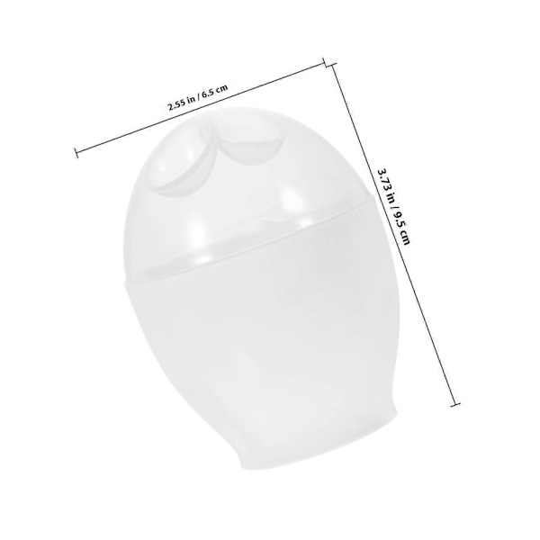 Mini Äggkokare Rund Form Ångande Ägg Hemkök 6st Vit[D]