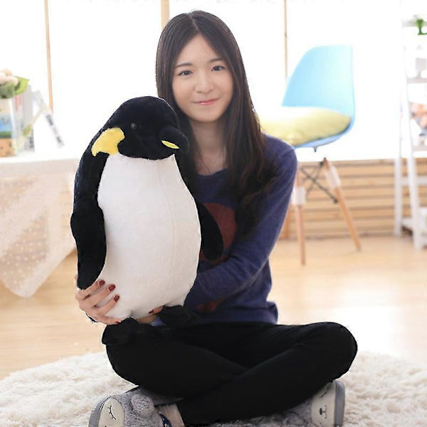 Fsw 40-80cm Jättegullig Fet Pingvin Plyschdjur Djur Pingviner Dock Familj Luddig Liten Plushie För Present