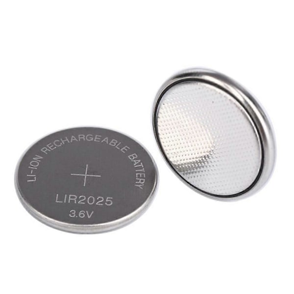LIR2025 Genopladelig Batteri 3.6V Fjernbetjening Bilnøgle Skall Dæksel Knap Batteri Til Alarmer Dynamiske Tokens Medicinsk Udstyr