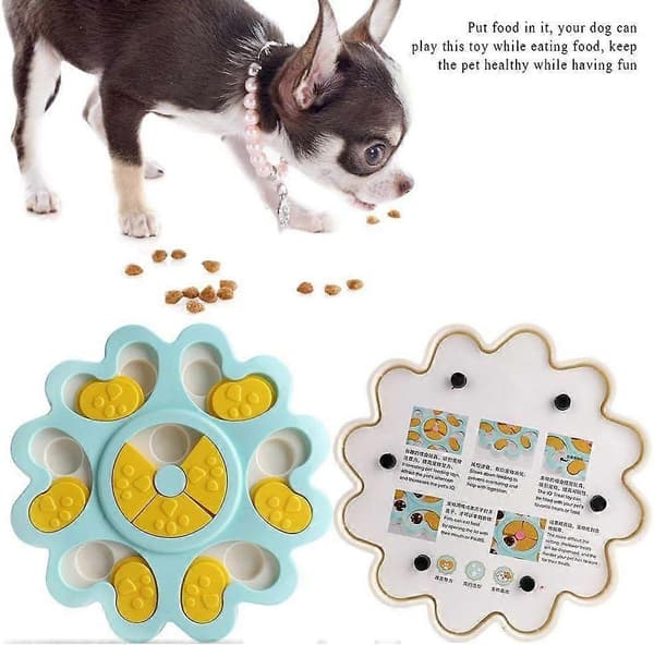 Hunde Foder Legetøj Pædagogisk Læringslegetøj Innovativ Interaktivt Puzzle Hunde Foderautomat (Grøn)[D]