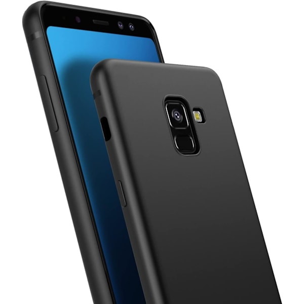 Fodral för Samsung Galaxy A8 2018, Mjukt Flexibelt Premium TPU Svart Fodral Kompatibelt med Samsung Galaxy A8 (a530) 2018 Smalt Smartphone Lättviktigt