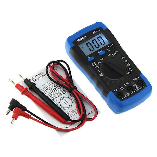 ANENG A830L Digital Multimeter LCD för DC AC Spänning Diod Frekvens Multitester[D]