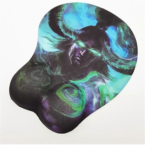 WOW Sylvanas 3D Musmåtte med Silikon Gel Håndledsstøtte Anime Gaming Musmåtter Lycra Hud (MP0036) MP0035