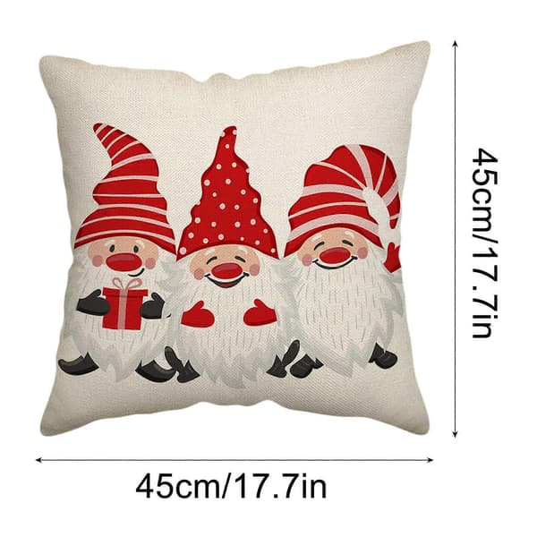 Staron Jultomte Linnekuddfodral Rea (Vit), Jultomte Linnekuddfodral Soffa Soffa Julkuddfodral[D]